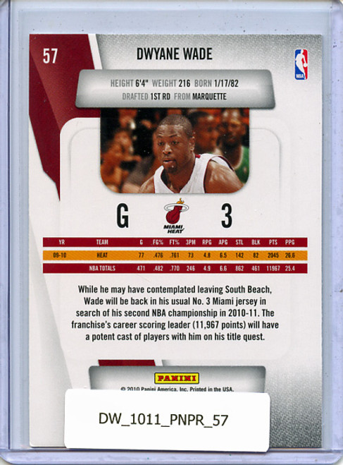 Dwyane Wade 2010-11 Prestige #57