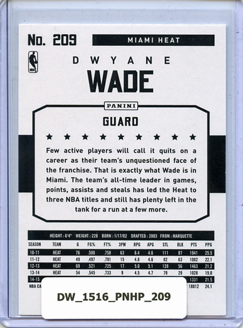 Dwyane Wade 2015-16 Hoops #209