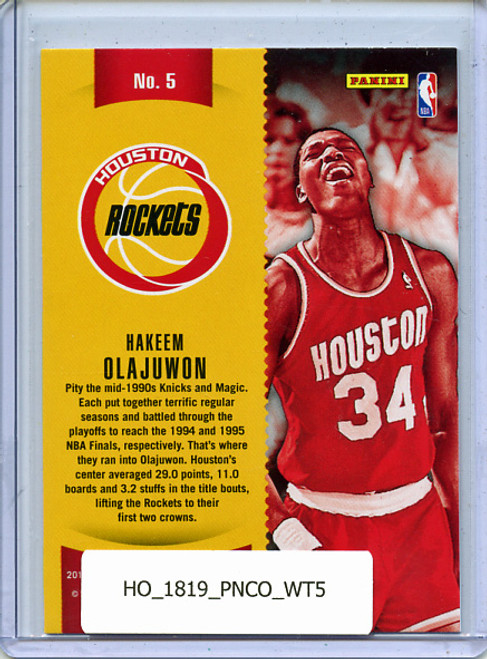 Hakeem Olajuwon 2018-19 Contenders, Winning Tickets #5