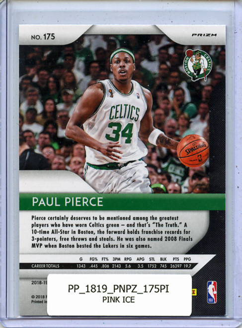 Paul Pierce 2018-19 Prizm #175 Pink Ice