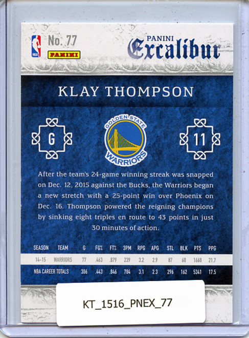 Klay Thompson 2015-16 Excalibur #77