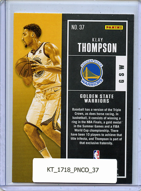 Klay Thompson 2017-18 Contenders #37