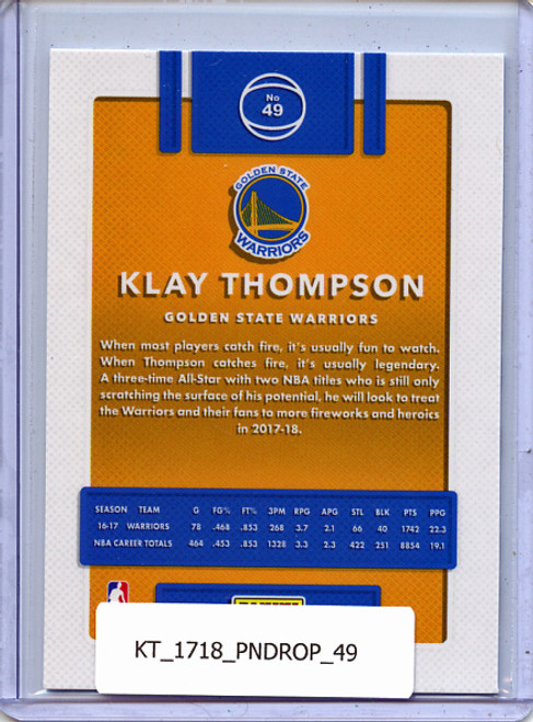 Klay Thompson 2017-18 Donruss Optic #49