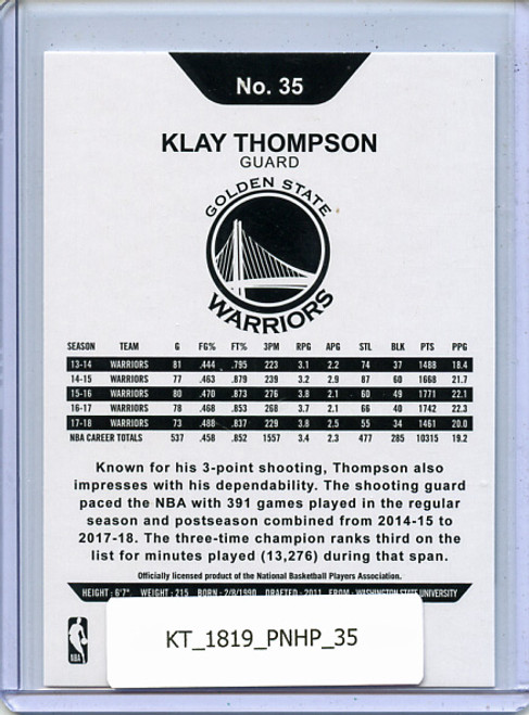 Klay Thompson 2018-19 Hoops #35