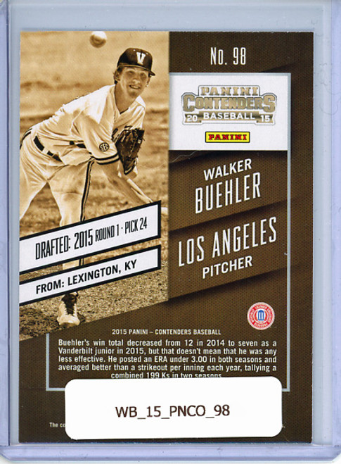 Walker Buehler 2015 Contenders #98