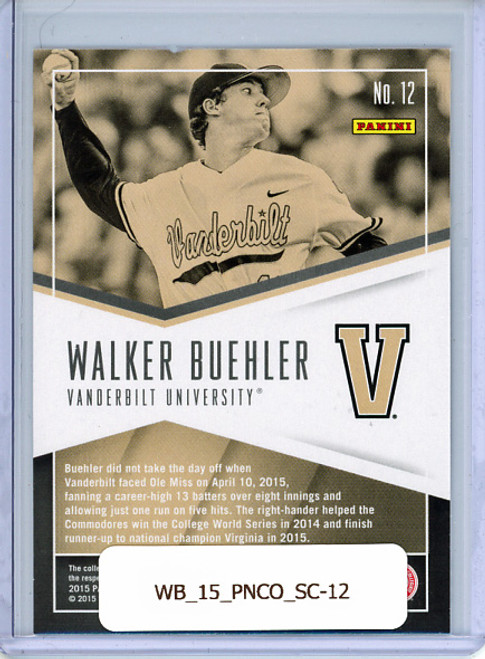 Walker Buehler 2015 Contenders, School Colors #12