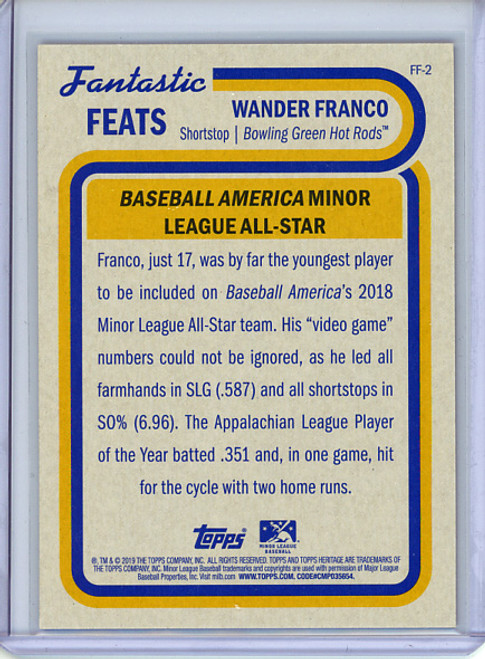 Wander Franco 2019 Heritage Minors, Fantastic Feats #FF-2 (2)