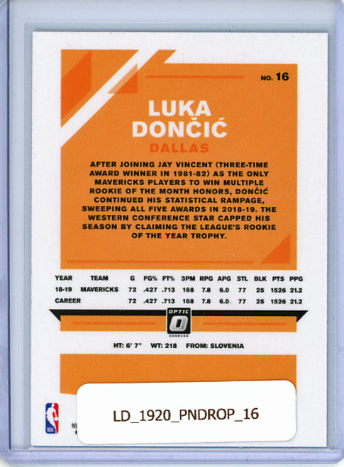 Luka Doncic 2019-20 Donruss Optic #16