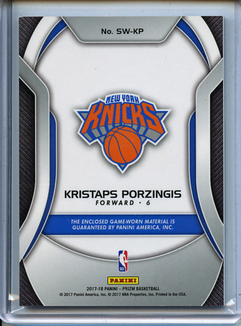 Kristaps Porzingis 2017-18 Prizm, Sensational Swatches #SW-KP