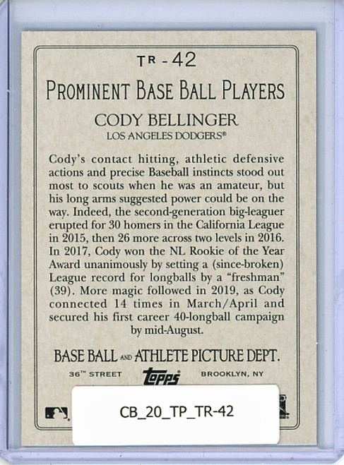 Cody Bellinger 2020 Topps, Turkey Red #TR-42