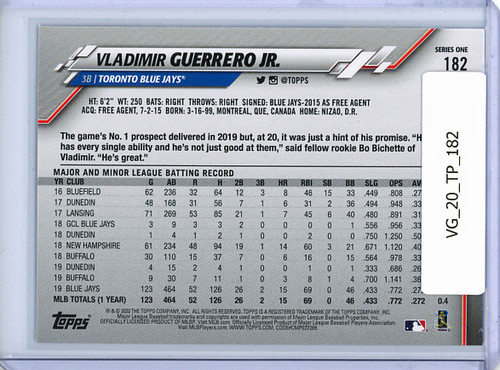 Vladimir Guerrero Jr. 2020 Topps #182