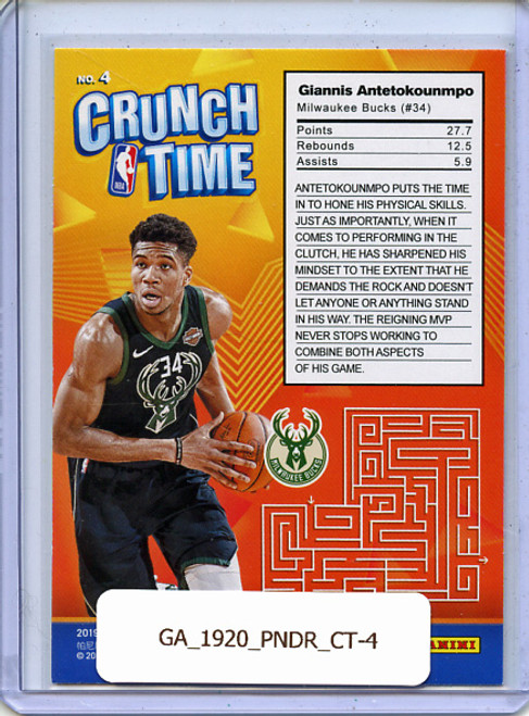 Giannis Antetokounmpo 2019-20 Donruss, Crunch Time #4