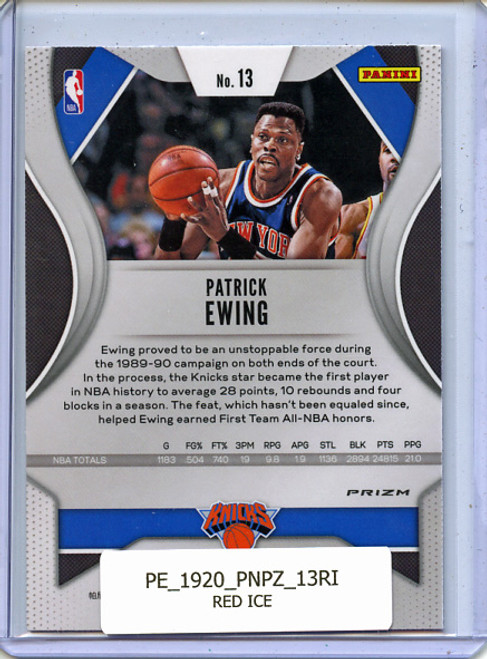 Patrick Ewing 2019-20 Prizm #13 Red Ice