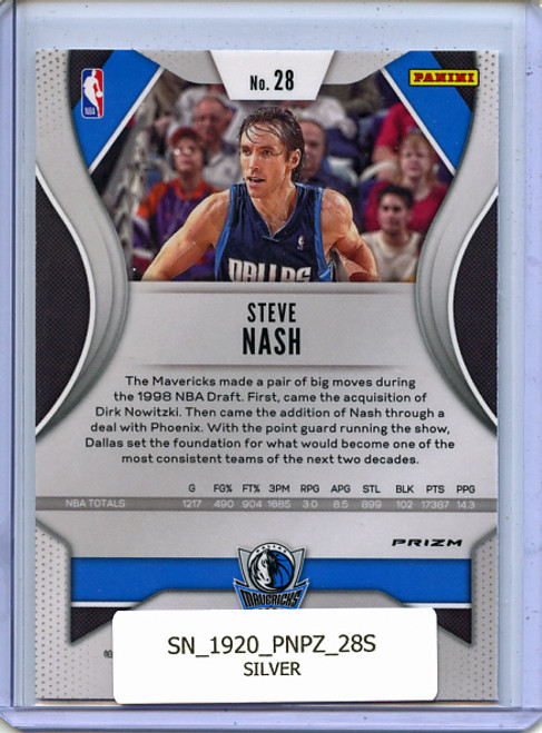 Steve Nash 2019-20 Prizm #28 Silver