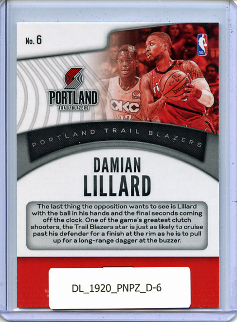 Damian Lillard 2019-20 Prizm, Dominance #6