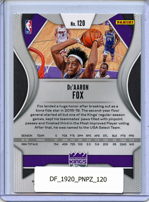 De'Aaron Fox 2019-20 Prizm #120