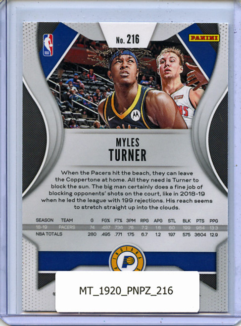 Myles Turner 2019-20 Prizm #216