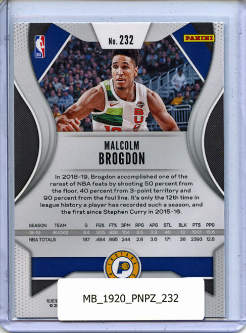 Malcolm Brogdon 2019-20 Prizm #232