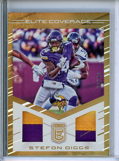 2016 Donruss Elite STEFON DIGGS Elite Coverage Dual Jersey Relic