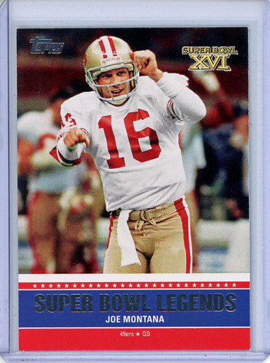 1981-82 Joe Montana San Francisco 49ers Super Bowl XVI Super Bowl