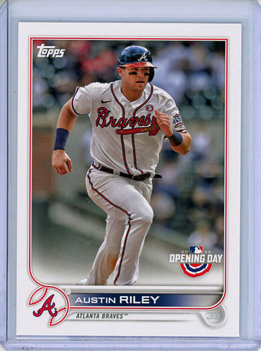 Austin Riley 2022 Topps Opening Day Baseball Card 146 Atlanta Braves