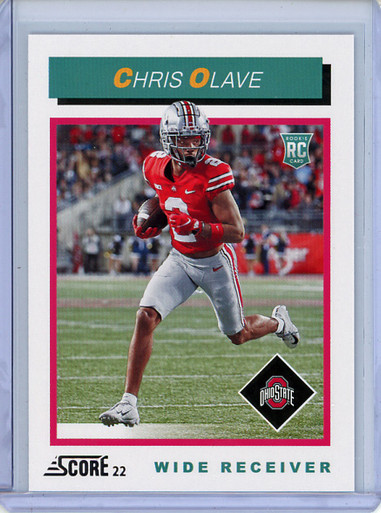 2022 Score NFL Draft Showcase #10 Chris Olave /100 - Ohio State