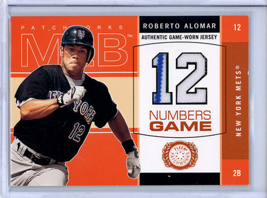 Jim Thome, Roberto Alomar & Juan Gonzalez player worn jersey patch