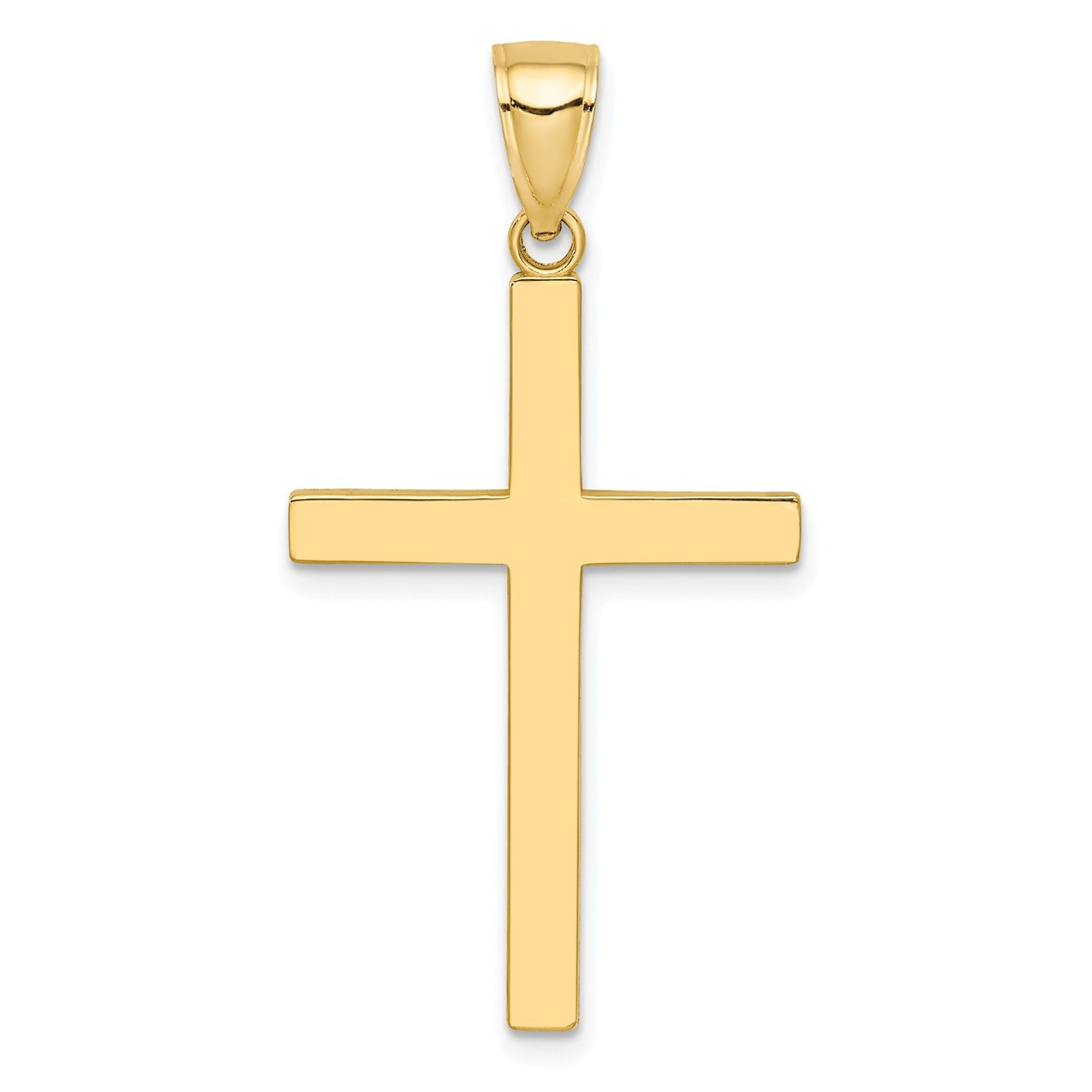 10k Yellow Gold Polished Cross Pendant 10C4205 at BillyTheTree Jewelry