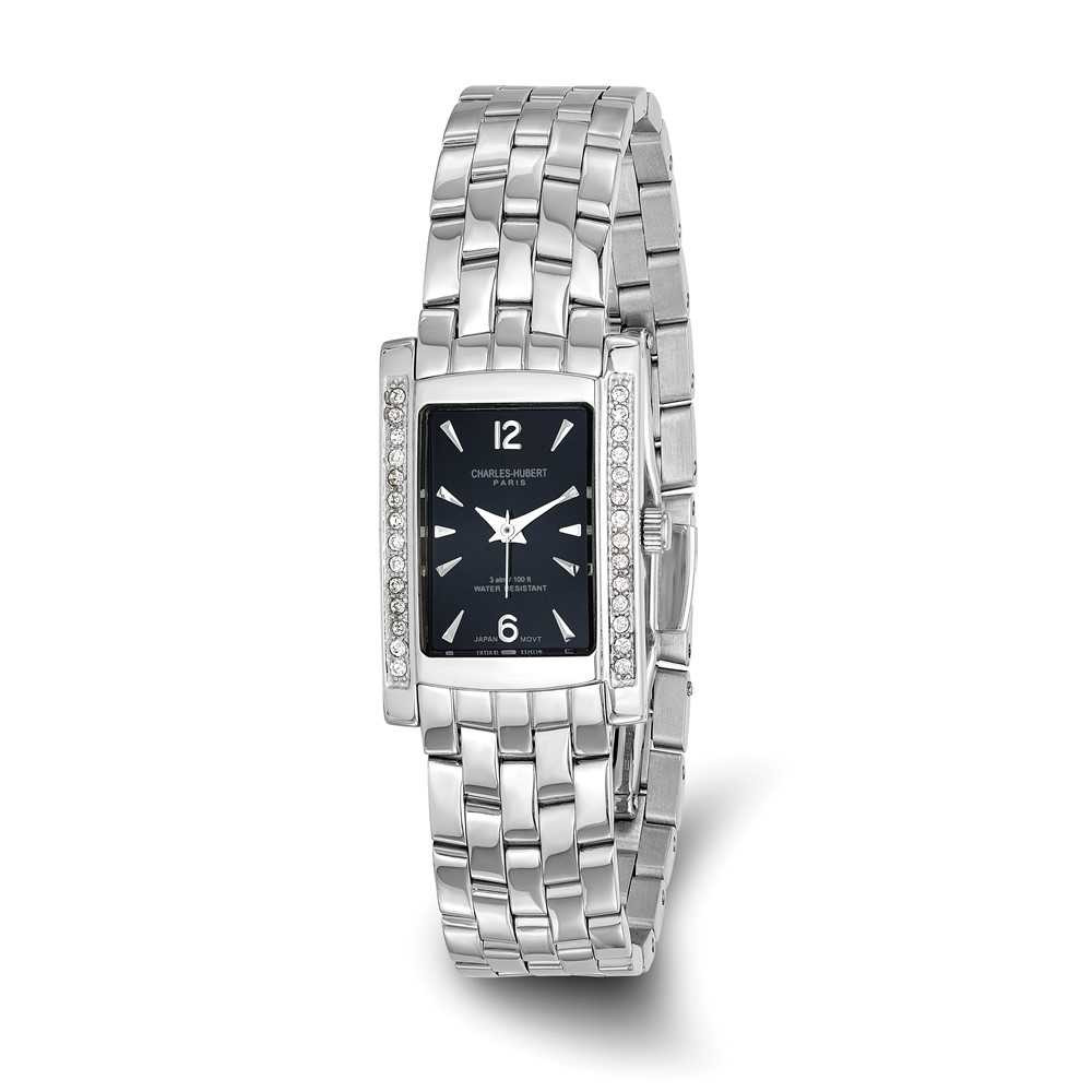 Charles Hubert Ladies Titanium Black Dial Ultra Slim Watch s-l400.jpg main image 2