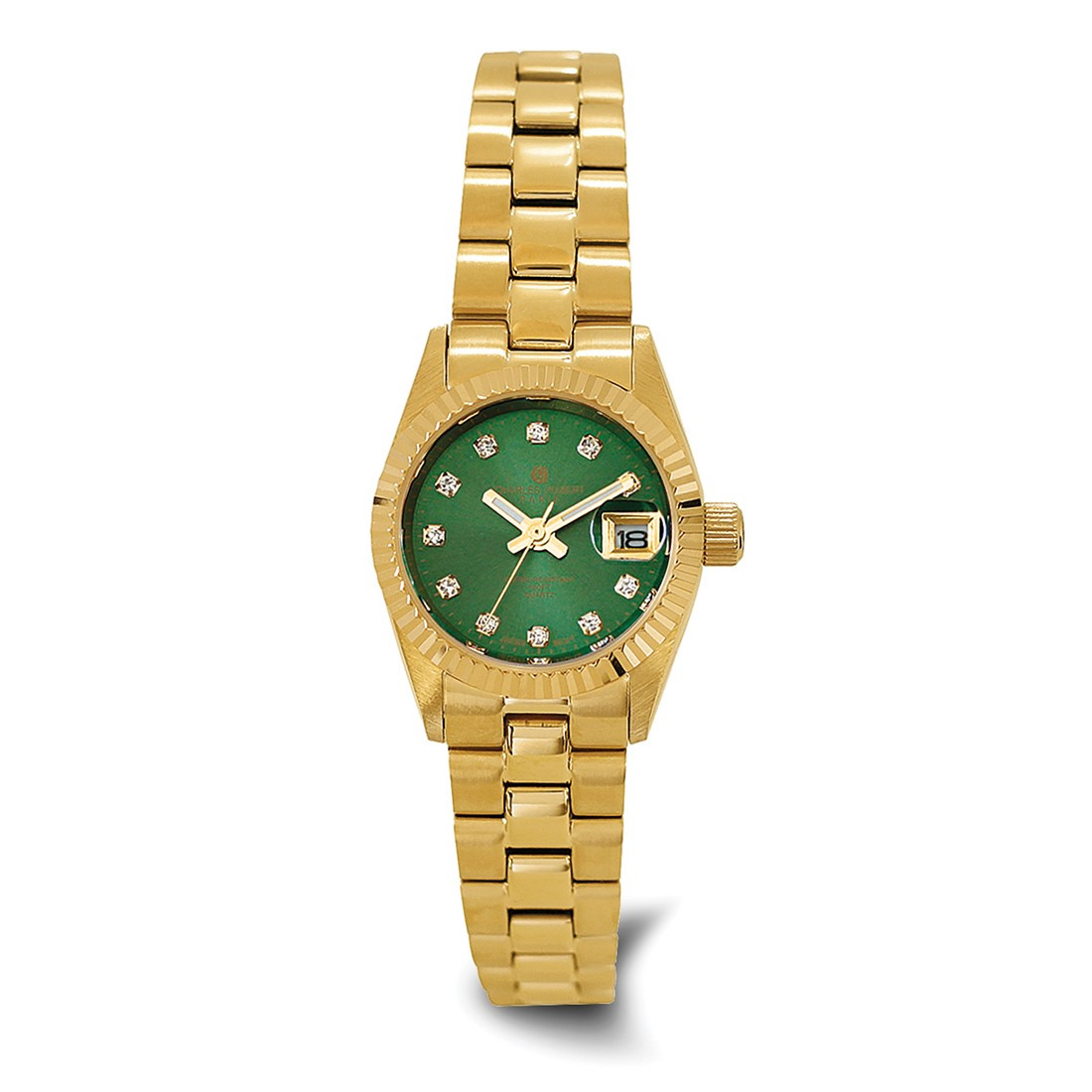 Charles-Hubert Womens Yellow-plated Stainless Steel Quartz 