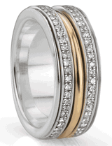 INSPIRE - Eternal Jewel Collection - MeditationRing (Spinner Ring)