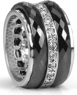 UNTOLD (MR3401BL) - Eternal Jewel Collection - MeditationRing (Spinner Ring)