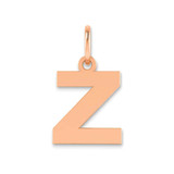 Image of 10K Rose Gold Letter Z Initial Charm 10XNA1337R/Z