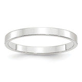 Image of 10K White Gold 2.5mm Lightweight Flat Band Ring