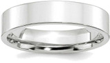 Image of 10K White Gold 5mm Standard Flat Comfort Fit Band Ring