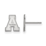 10K White Gold Appalachian State University X-Small Post Earrings by LogoArt