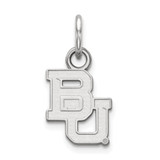10K White Gold Baylor University X-Small Pendant by LogoArt (1W001BU)