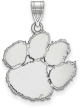 Image of 10K White Gold Clemson University Large Pendant by LogoArt