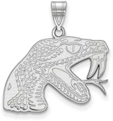 Image of 10K White Gold Florida A&M University Large Pendant by LogoArt