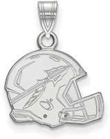 Image of 10K White Gold Florida State University Small Pendant by LogoArt (1W091FSU)