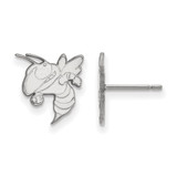 10K White Gold Georgia Institute of Technology Sm Post Earrings LogoArt 1W048GT