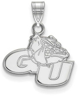 Image of 10K White Gold Gonzaga University Small Pendant by LogoArt