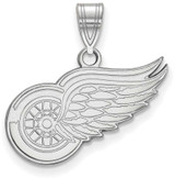 Image of 10K White Gold NHL Detroit Red Wings Medium Pendant by LogoArt