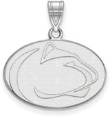 Image of 10K White Gold Penn State University Medium Pendant by LogoArt