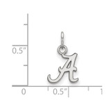 10K White Gold University of Alabama X-Small Pendant by LogoArt (1W001UAL)