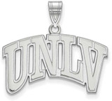 Image of 10K White Gold University of Nevada Las Vegas Large Pendant by LogoArt 1W002UNL