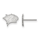 10K White Gold University of New Hampshire X-Small Post Earrings by LogoArt