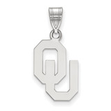 10K White Gold University of Oklahoma Medium Pendant by LogoArt