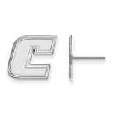 10K White Gold University of Tennessee at Chattanooga Sm Post Earrings LogoArt