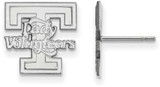 Image of 10K White Gold University of Tennessee Small Post Earrings by LogoArt (1W050UTN)